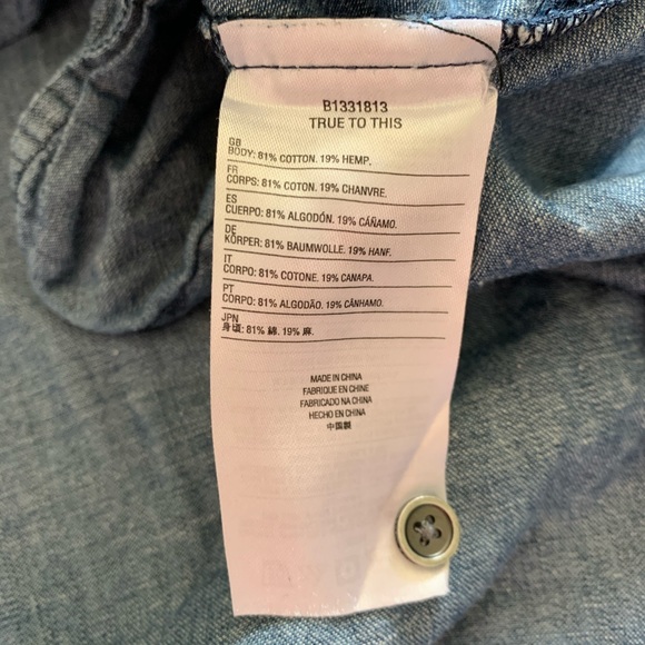 Volcom Yo Shortie Oversized Blue Denim Dress - Picture 6 of 14